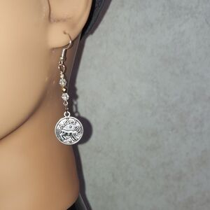 Hand Crafted Silver Aries Earrings